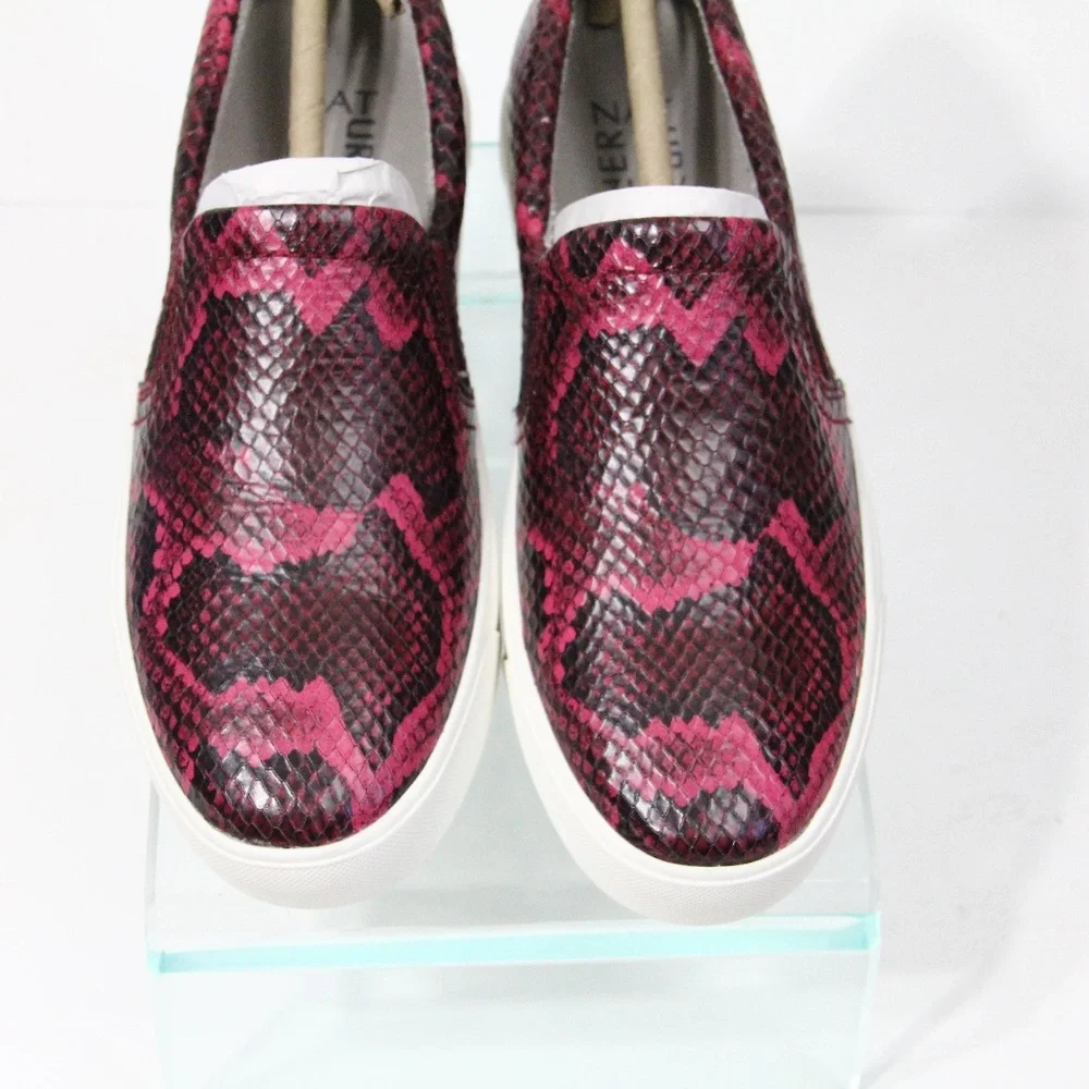 Naturalizer Platform Sneakers New Women Slip on Shoes sz 7 Leather Fashion